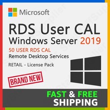 Microsoft Windows Server 2019 Remote Desktop Services (RDS) 50 User CALs License picture