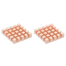 2 Pcs Copper Heatsink 20x20x4mm, Heat Sink Cooler Radiator for Raspberry Pi picture