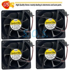 4*Fan For SANYO DENKI 9WF1224H1D03 A90L-0001-0509 SANACE 120W DC24V 0.32A 3-Pin picture