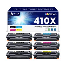 6 Pack 410X Toner Cartridges High Yield Replacement for HP 410X CF410X CF411X... picture