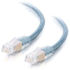 C2G 15ft (4.6m) RJ11 High Speed Internet Modem Cable - transparent blue picture