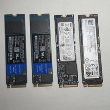 Lot of 4 1TB M.2 2280 NVMe PCIe SSDs WD Blue SN550 Samsung PM9A1 Toshiba XG6 picture