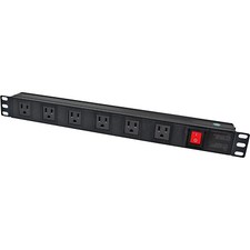 Electriduct 19 Inch 1U Rack Mount 6 Outlet Power Strip picture
