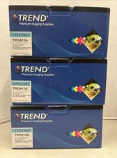 Lot of 3 Trend Premium Imaging supplies 2.3k Yield Cyan Yellow Magenta Toner picture