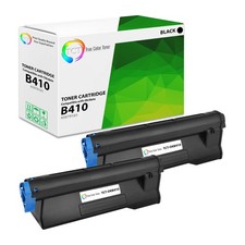 TCT 2PK OKI 43979101 Black Toner Cartridges For Okidata B410d B420 B430 MB460 picture