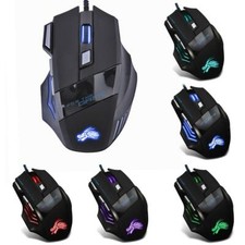 5500DPI LED Optical USB Wired Gaming Mouse 7 Buttons Gamer Computer Mice Black picture