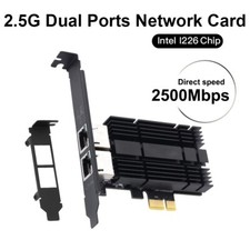 RJ45 Intel I226 PCIe Gigabit Network Card 2.5G Two Port Desktop Ethernet Adapter picture