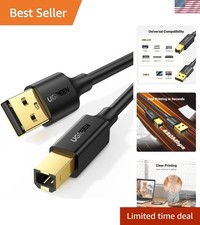 Brand New USB A to USB B Printer Cable 5ft - High-Speed for HP, Canon, Brothe... picture