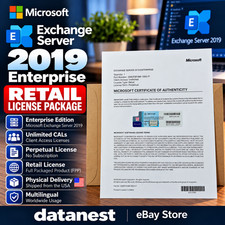 Microsoft Exchange Server 2019 ENTERPRISE Unlimited CAL Retail License Package picture