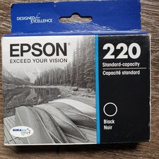 Epson 220 Black Standard Capacity Ink Cartridge November 2023 Genuine Original picture
