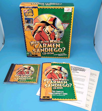 Vintage Where in the World is Carmen Sandiego Big Box PC CD-Rom LOOK picture