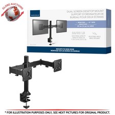 Insignia Dual Screen Desktop Monitor Mount (Fits Two Monitors Up To 32 Inch) picture