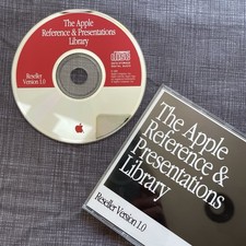RARE 1989 Apple Reference & Presentations Library—v 1.0 Reseller—CD & Case—Vtg picture
