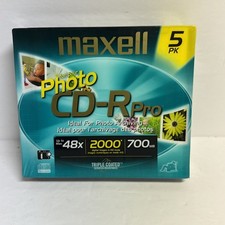 Maxell Photo CD-R Pro 700mb Professional Quality 10 Pack Japan - NEW SEALED BB6 picture