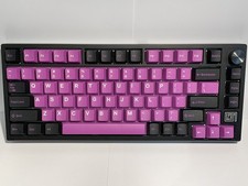 EPOMAKER TH80Pro Mechanical 75% CUSTOM CLACKY LUBED STABS PURPLE SWITCHES picture