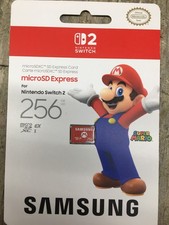 Samsung 256GB Super Mario microSD Express Card Nintendo Switch 2 New picture