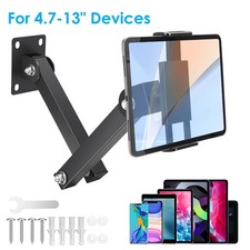 Tablet Phone Wall Mount 360° Rotating Foldable Holder for 4.7-13