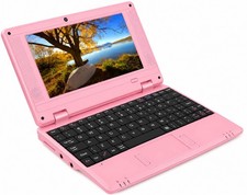 7” Android Mini Laptop Netbook Pink Quad Core 32GB WiFi Bluetooth New picture