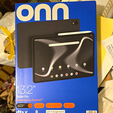 NEW onn. Tablet Pro 13.2in 256GB Black Android Wi-Fi Bluetooth Touchscreen picture
