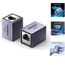 10Gbps Ethernet Coupler - Space Grey Aluminum for Cat5 to Cat8 Cables picture