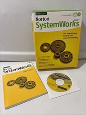 Vtg Norton Systemworks 2001 CD w/Original Box and Users Guide Prop Collectible picture