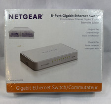 NEW NETGEAR GS208 Gigabit 8 Port Ethernet Switch White SEALED NIB picture