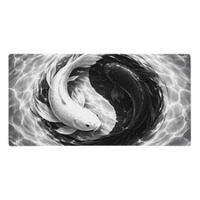 Yin Yang Koi Fish Japanese Zen Balance Gaming Mouse Pad Desk Mat Non-Slip picture