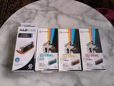 Lot of 4 Canon Compatible Ink Cartridges CLI-251XL Black Cyan Yellow & Magenta picture