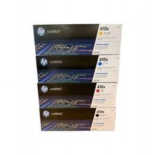 HP 410X High Yield Toner Set Black Cyan Yellow Magenta (4 Pack) - Open Box Demo  picture