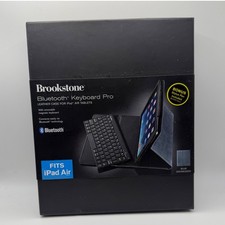 Brookstone Bluetooth Keyboard Pro Leather Case For IPad Air Tablet Brand New picture