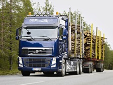 Cars 2010 volvo fh d13 bio dme 62 timber truck semi Desk Mat Stitched picture