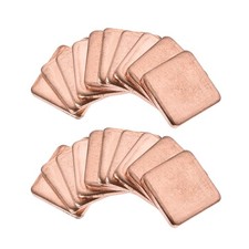 Flat IC Chipset Thermal Copper Heatsink for CPU GPU  15 x 15 x 2mm 20pcs picture