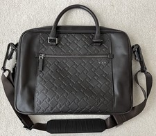 Tumi Brown Slim Top Briefcase 100% Leather picture