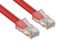 2ft Cat6 UTP Non-Booted Ethernet Network Patch Cable 24AWG Bare Copper, Red picture