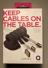 Quirky Cordies Keep Cables On The Table Desktop Cord Clips & Anchor picture