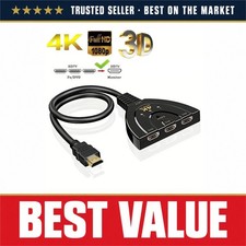 HDMI Switch 3 Port 4K 3D Video Switcher 3 In 1 Out Hub for Xbox PS4 PC TV picture
