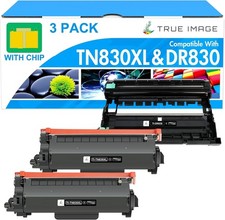 Imaging Unit Drum 3-Pack [1 Drum+2 Toners] BN [Compat With Brother] TN830XL Chip picture
