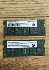 Transcend 32GB (16GBx2) DDR4-2666 260 Pin SODIMM TS2GSH64V6B RAM Memory lot of 2 picture