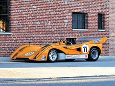 Cars 1971 mclaren m8e race Desk Mat Stitched picture