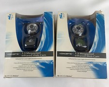 I-CONCEPTS 1.3 MEGAPIXEL BLACK WEB CAM 49552N, NEW 1024*768 Resolution 2 Pack picture