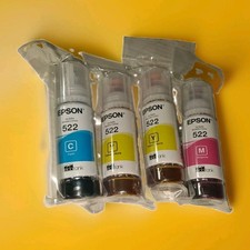Genuine Epson 522 ~ 4 Pack Ink Combo, C, Y, M  Cyan Yellow & Magenta Sealed New  picture