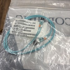 Corning 050502T5120001M 1 Meter LC Duplex Fiber Optic Jumper Aqua 50µm (OM3) picture