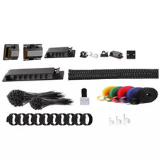 Cable Management Kit 327-Pieces Includes Cable Sleeves Clips Holders Straps Zip picture