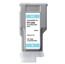 PFI-206 Photo Cyan Ink Cartridge for Canon 6400s 6400 6450 Printer PFI206PC picture