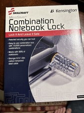 SKILCRAFT Kensington Combination Notebook Laptop Security Lock 6 ft Steel Cable picture