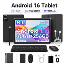 AEEZO Android 16 Tablet 30GB RAM 256GB ROM 10000mAh Wifi GMS Tablet PC Mode picture