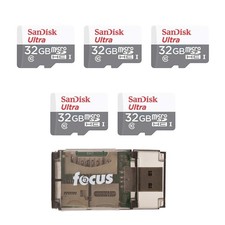 SanDisk Ultra 32GB 100MBs UHSI Class 10 microSDHC Card 5 Pack Bundle picture