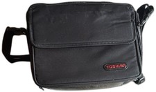 Toshiba Vintage Black Nylon Laptop Shoulder Bag Made in USA Jameslee Corporation picture