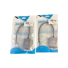 DisplayPort to DVI DVI-D Single Link Adapter, Benfei Display Port 2 PACK  New. picture