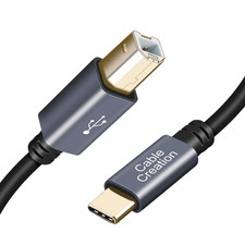 Cablecreation USB C to USB B 15FT Printer Cable for Macbook Pro, Air, MIDI Cable picture